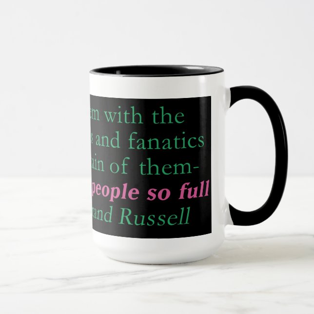 Det hela problemet med världen är mugg (Höger)