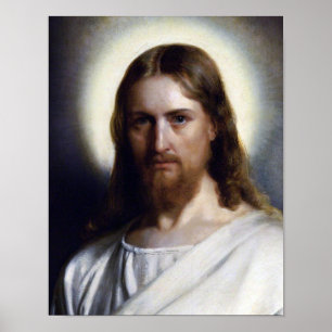 DET HELIGA ANSIKTET AV JESUS POSTER