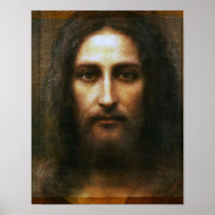 DET HELIGA ANSIKTET AV JESUS POSTER