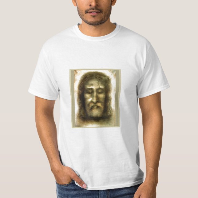 Det heliga ansiktet av Jesus Tee (Framsida)