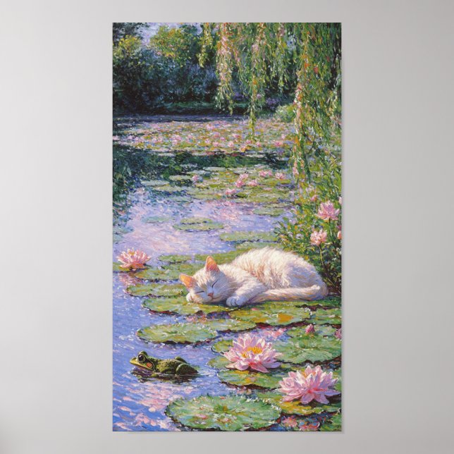 Det hemliga livet för Monets katter Poster (Framsidan)