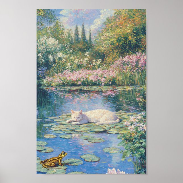 Det hemliga livet för Monets katter Poster (Framsidan)