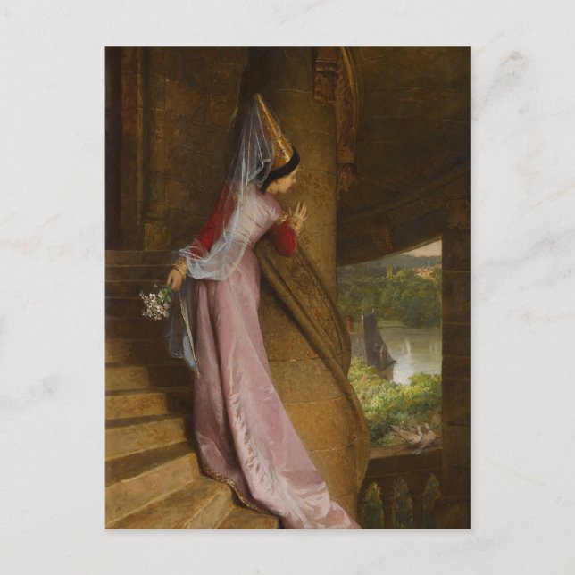 Det hemliga mötet, av Pierre-Charles Comte Vykort (Framsida)