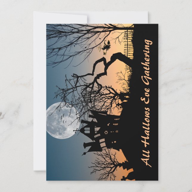 Det hemsökta Party Inbjudningar (Framsida)