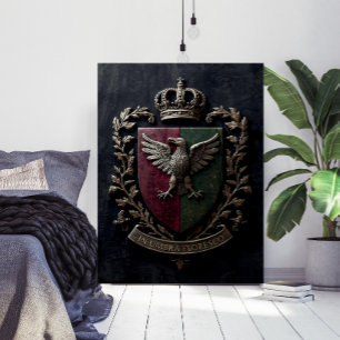 Det Heraldiska Vapensköldens Slottkärna Viktorians Poster