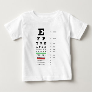 Det Herman Snellen ögat kartlägger till T Shirt