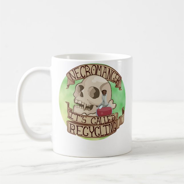 Det heter återvinning kaffemugg (Vänster)