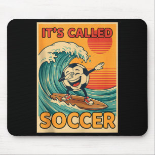 Det heter fotboll Roligt Retro Boll Sport Fan Men Musmatta