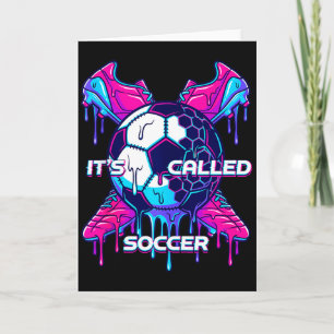 Det heter fotboll Smältande dropp Glitch Art Rolli Kort