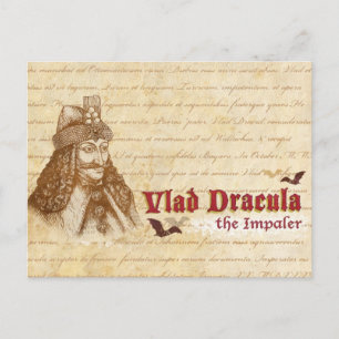 Det historiska greve Dracula Vykort