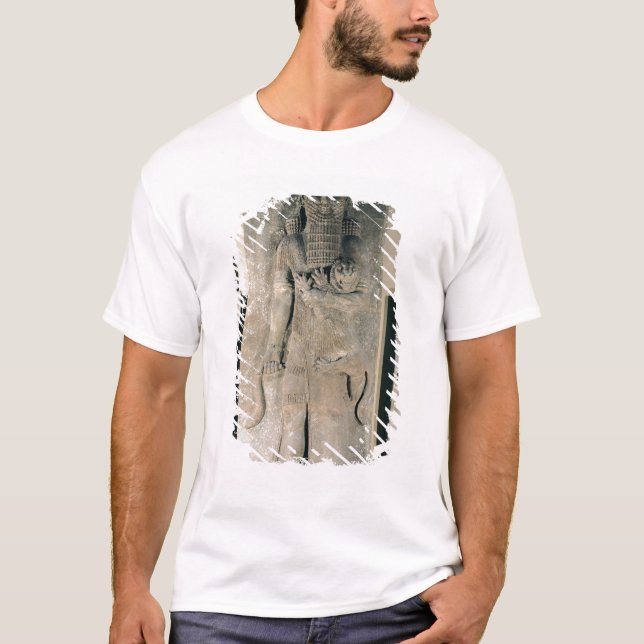 Det hjälteGilgamesh innehav ett lejont T Shirt (Framsida)