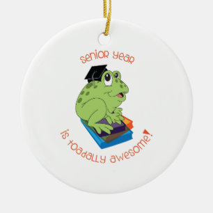 Det höga året är den Toadally fantastisk! Julgransprydnad Keramik