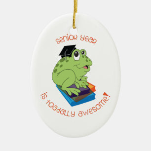 Det höga året är den Toadally fantastisk! Julgransprydnad Keramik