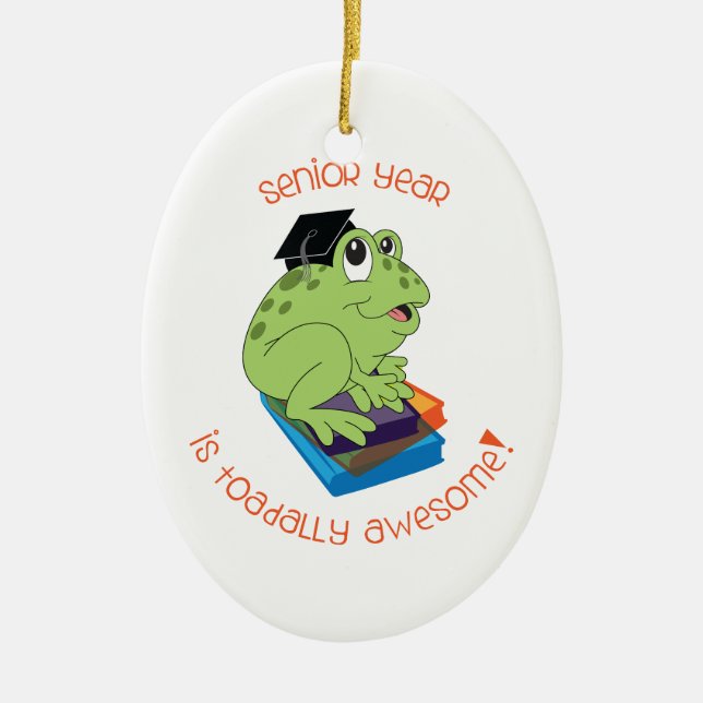 Det höga året är den Toadally fantastisk! Julgransprydnad Keramik (Framsidan)