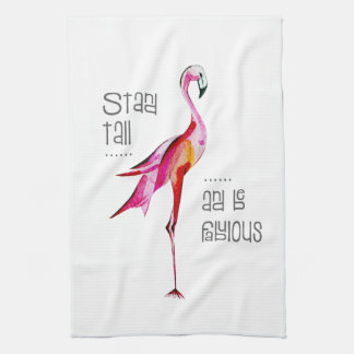 Det högväxt Flamingostativ är den sagolika roliga Kökshandduk