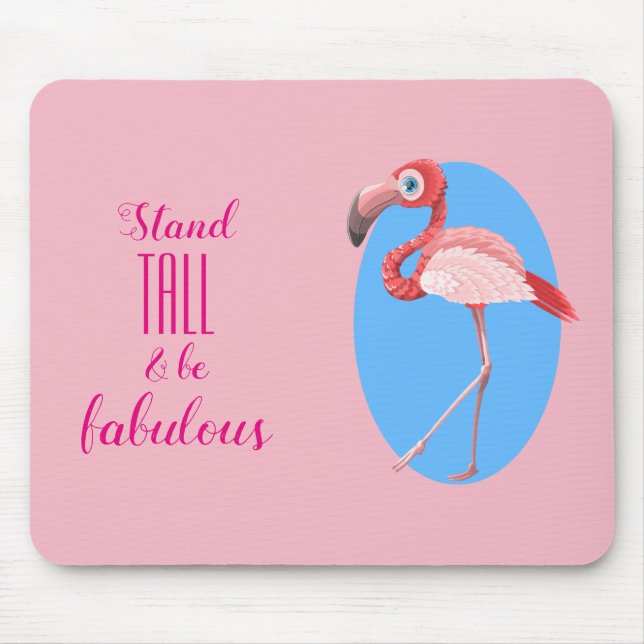 Det högväxt stativ & är den Fabulous//flamingoen Musmatta (Framsidan)