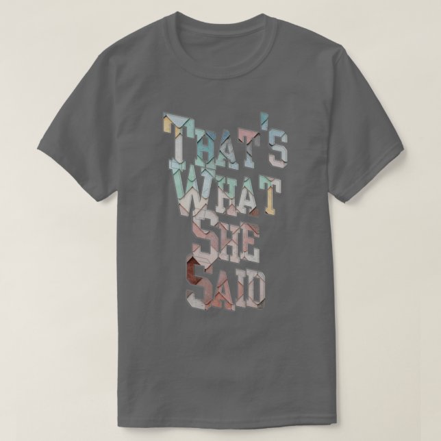 Det hon sa t shirt (Design framsida)