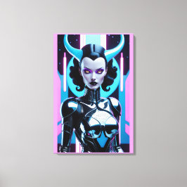 Det horniga dilemmat av hennes önskningar canvastryck