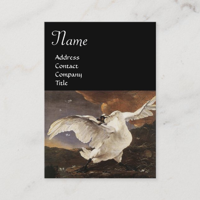 Det hotade Svan Visitkort (Framsida)