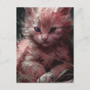 Det humöriga katten vykort