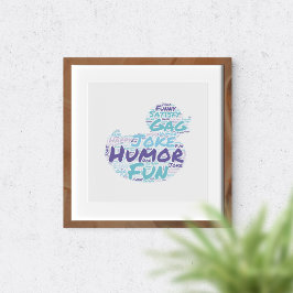 Det humoristiska molnet i ord. poster