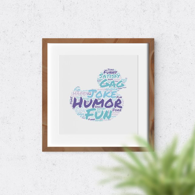 Det humoristiska molnet i ord. poster (Skapare uppladdad)