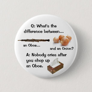 Det humoristiska Oboe skämtet knäppas Knapp