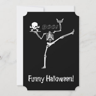 Det huvudlösa dansande skelettet inbjudningar
