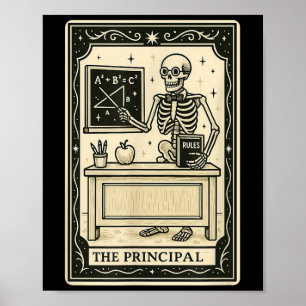 Det huvudsakliga Tarot Card - Halloween Soky Gothi Poster