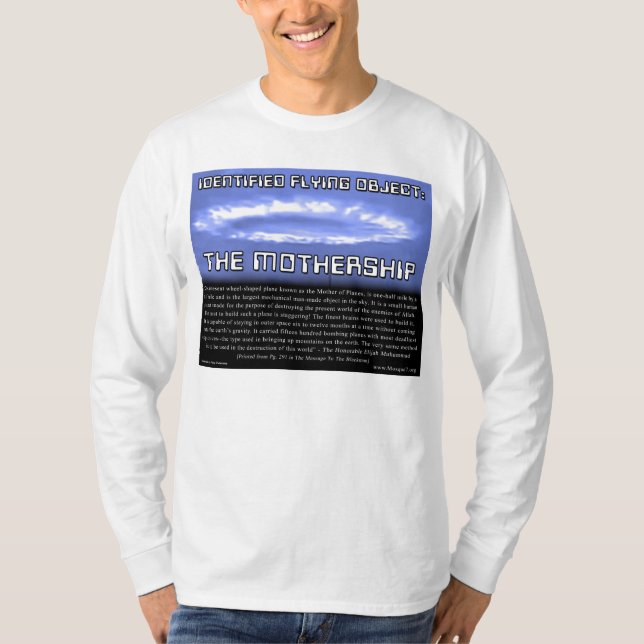 Det identifierade flyget anmärker: MOTHERSHIPEN T-shirt (Framsida)