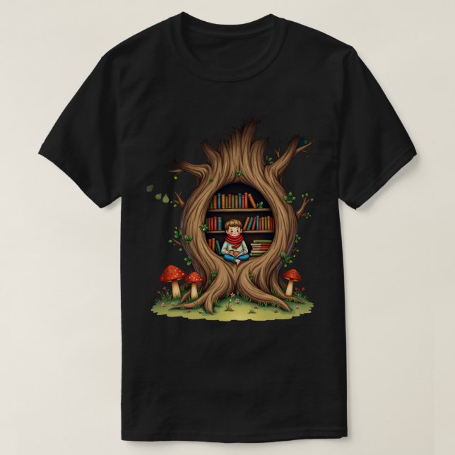 Det ihåliga trädets hörna t shirt (Design framsida)