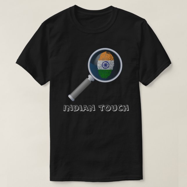 Det indiska handlag identifierar med fingeravtryck tröja (Design framsida)