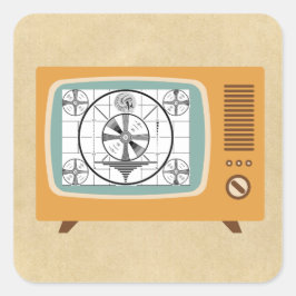 Det indiska huvudet testar mönster fyrkantigt klistermärke