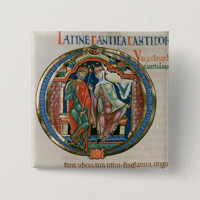 Det initiala brev "nollan" Osculatur mig - låt mig Knapp (Framsida)