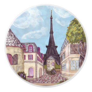 Det inspirerade Paris Eiffel torn landskap Knopp