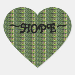 Det inspirerande hoppet sätter käppar i alla avsee hjärtformat klistermärke