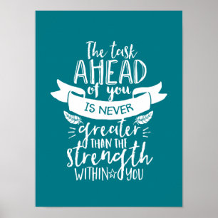 Det inspirerande livet citerar styrkan inom dig poster
