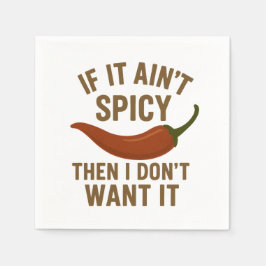🔥 det inte är kryddigt, vill jag inte ha det! pappersservett