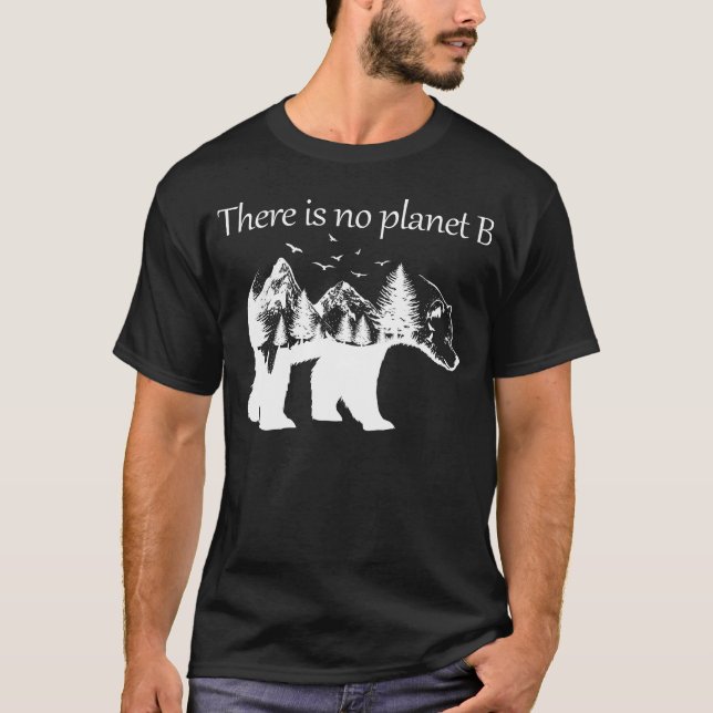 det inte finns någon planet b t shirt (Framsida)