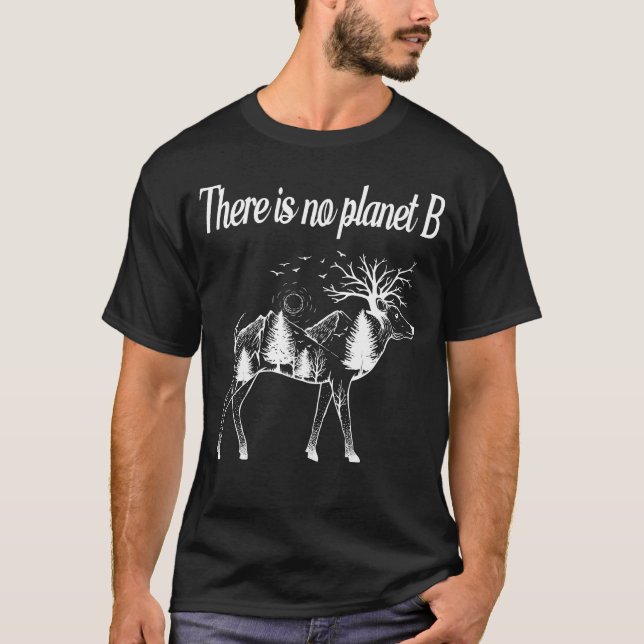 det inte finns någon planet b t shirt (Framsida)