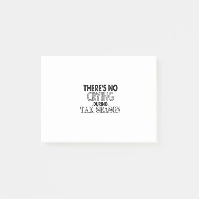 det inte gråts under beskattningssäsongen post-it block (Framsida)