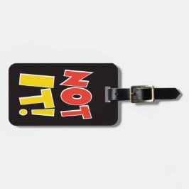 Det inte hänger lös bagagemärkresvart bagagebricka