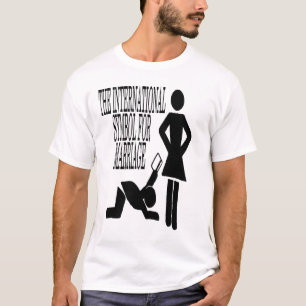 Det internationella symbolet för giftermål t-shirt