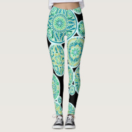Det inverterade havet tonar Mandalas Leggings