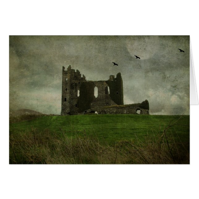 Det irländska slottet fördärvar hälsningskort (Framsidan Horizontal)