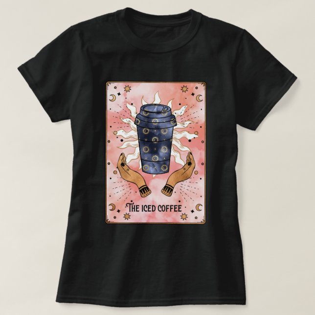Det iserade kaffekortet relaxat T-Shirt (Design framsida)