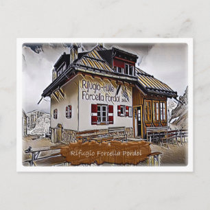Det - Italien - Alperna Forcella Pordoi - Dolomiti Vykort
