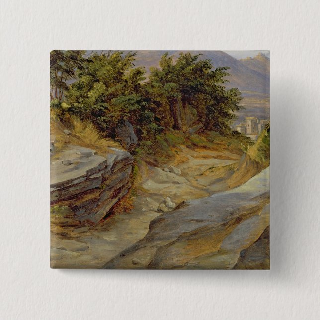 Det italienska berg landskap, c.1824 knapp (Framsida)