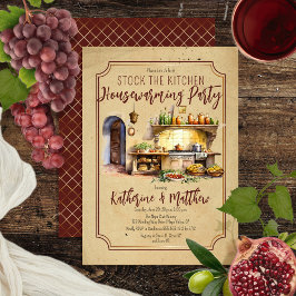 Det italienska Cuisineet Lagrar, kökshuset, uppvär Inbjudningar