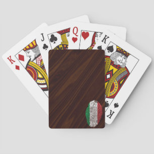 Det italienska handlag identifierar med spel kort